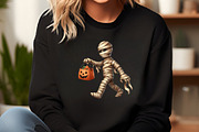 Watercolor Halloween Mummy Clipart, an Illustration by DreamCafeArt (Thumbnail 5 of 7)