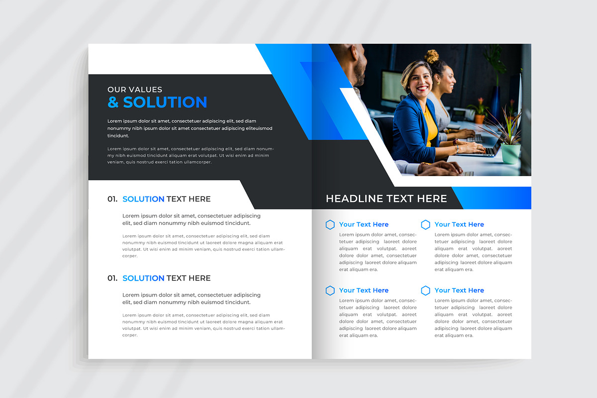 Company Profile Template Design, a Brochure Template by pixelcreatx (Photo 4 of 6)