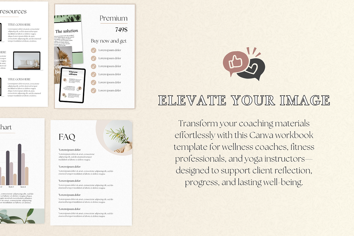 Ebook Template For Coaches, a Branding & Logo Template by PittaFinePrint (Photo 2 of 7)