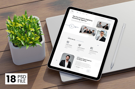 iPad Mockup - Web App Presentation