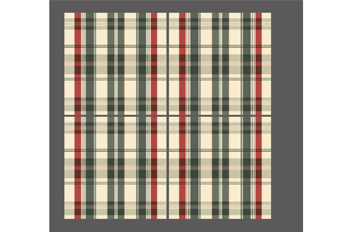 Seamless Christmas Plaid Patterns, a Pattern Graphic by Design Market (Photo 3 of 3)