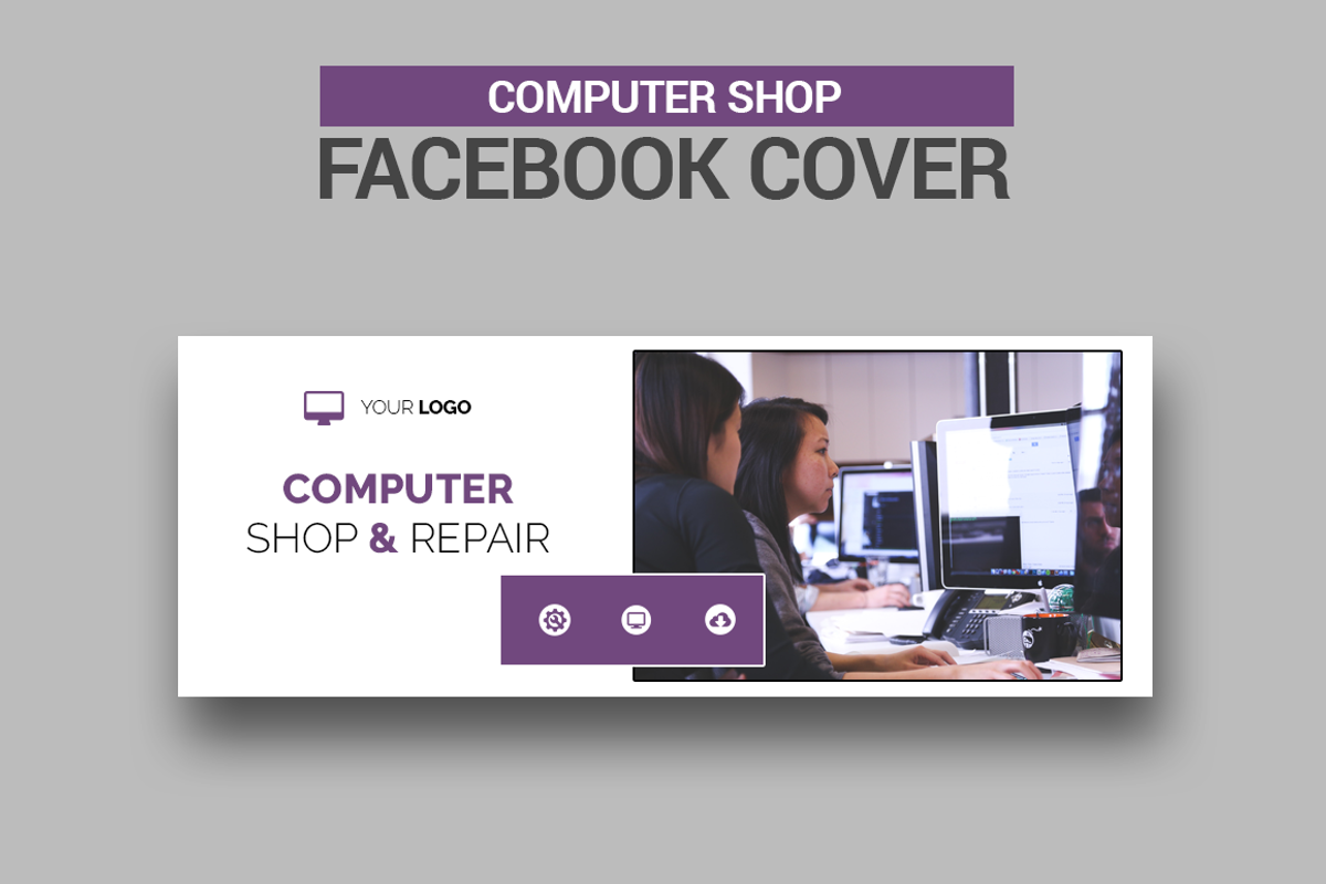 Computer Shop Facebook Covers - SK, a Social Media Template by UNIK Agency