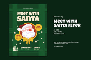 Meet with Santa flyer, a Flyer Template by AdamHasan