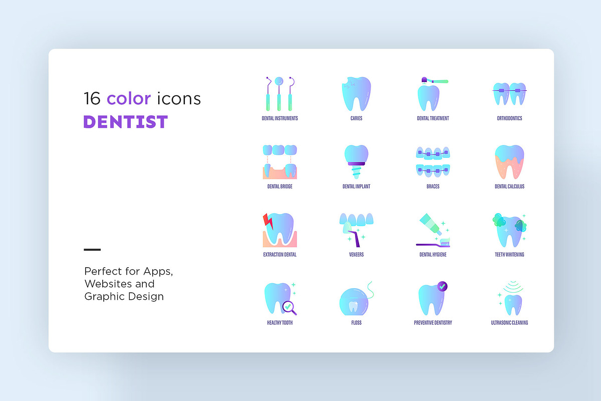 Dentist | 32 Icons Set Hand Drawn, an Outline Icon by Marina Silence (Photo 4 of 17)