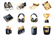 Black Friday's Black & Gold Clipart, an Illustration by Design Market (Thumbnail 3 of 4)