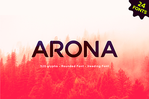ARONA FONT FAMILY - 24 fonts