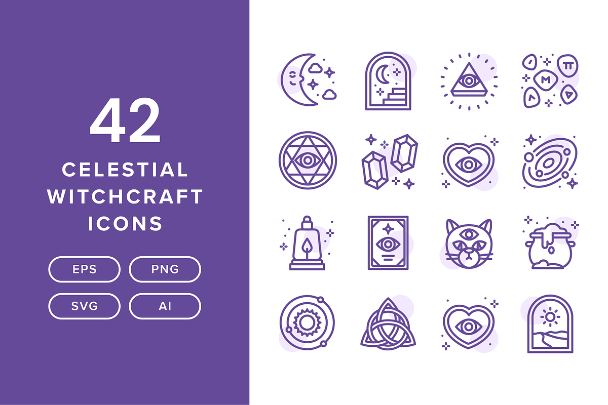 42 Celestial Witchcraft Icons, an Icon by Furnace (Photo 1 of 5)