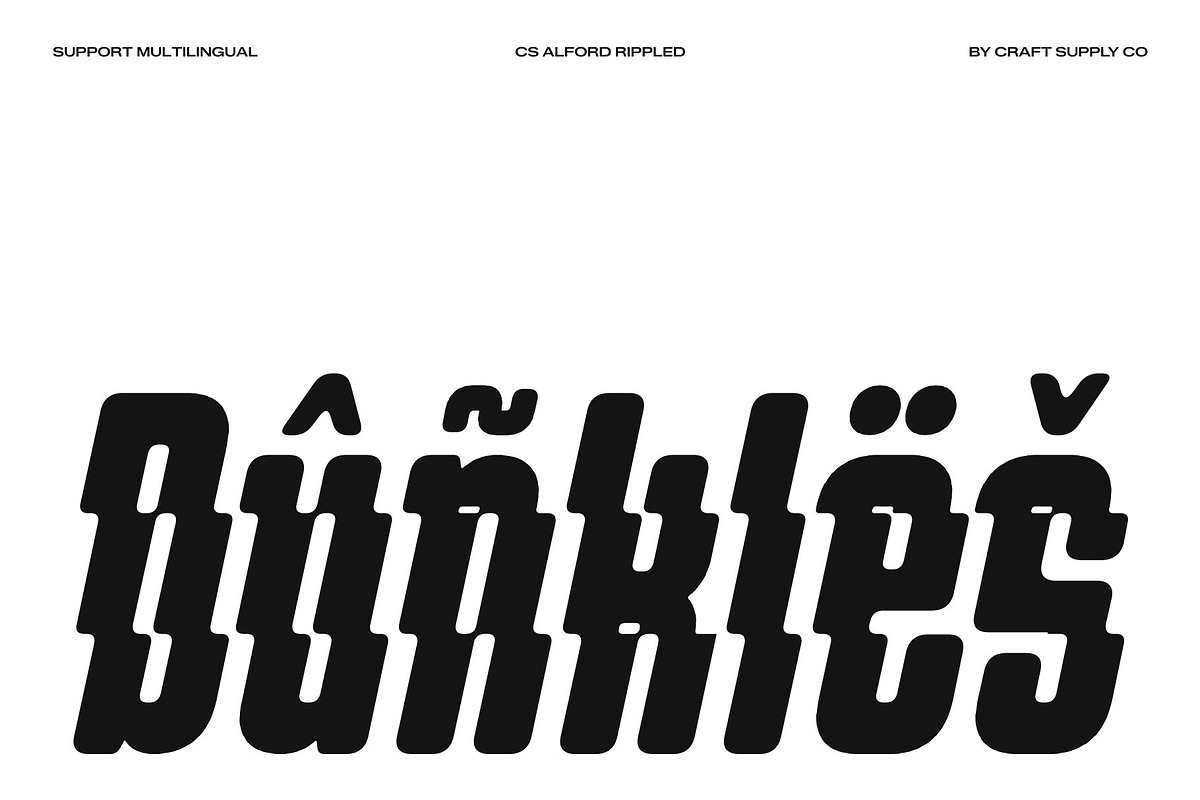 CS Alford Rippled, a Sans Serif Font by Craft Supply Co. (Photo 6 of 8)