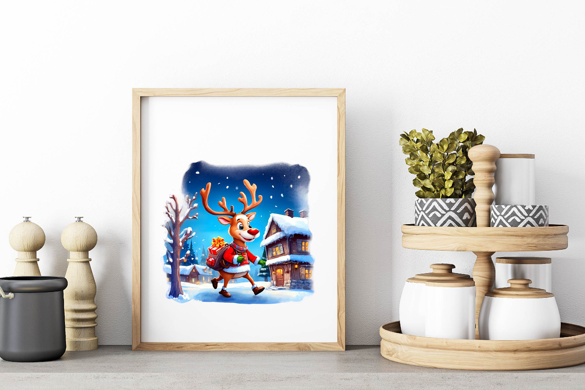 Funny Christmas Reindeer, an Illustration by Wow Magic (Photo 5 of 5)