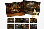 Brass Requiem Steampunk Backdrops V2, a Background Graphic by ThatsDesignArt (Thumbnail 9 of 12)