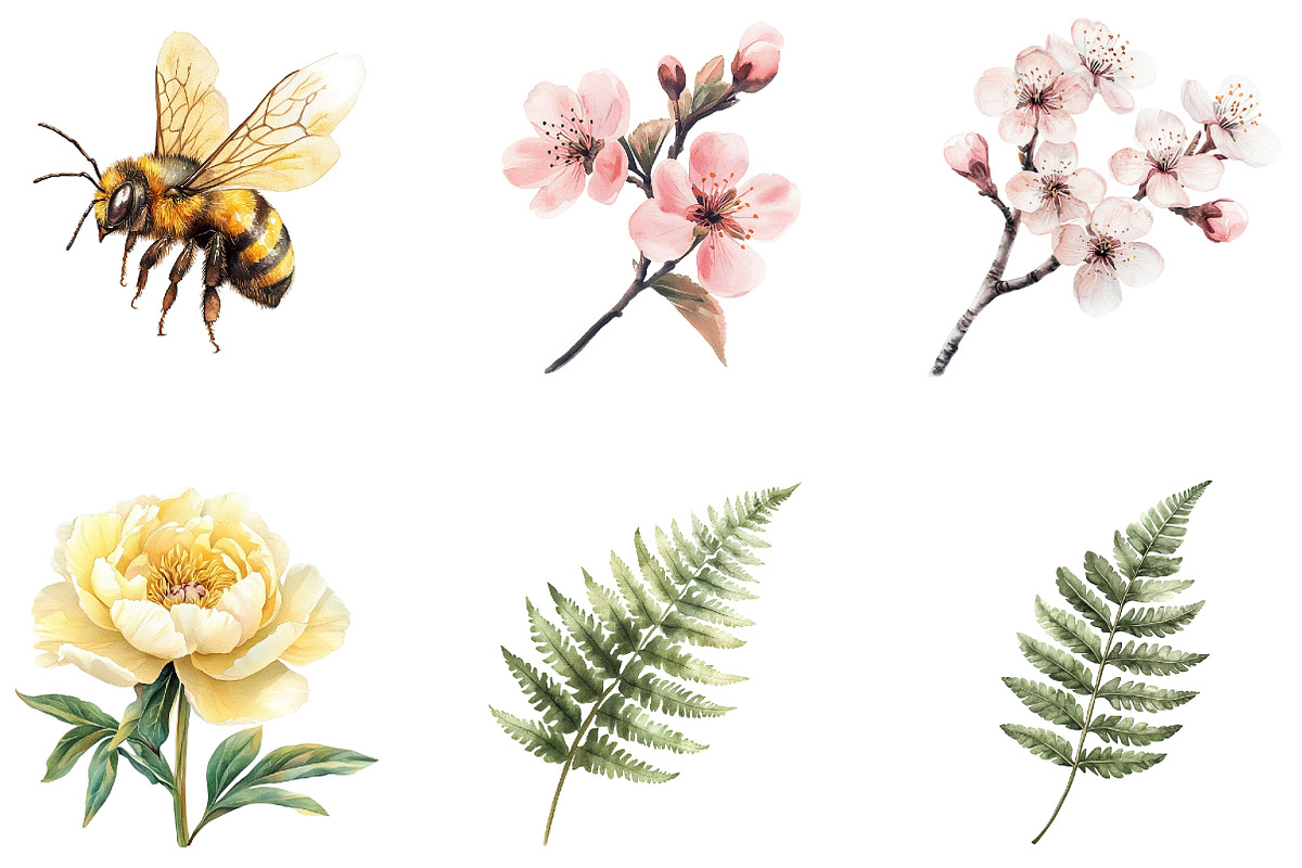 Spring Bees Border Clipart, an Illustration by Designking (Photo 2 of 5)
