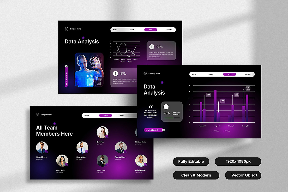 Technology Company Profile | PPTX preview 3