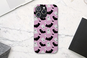 Ghost Bat Halloween Seamless Pattern, a Pattern Graphic by tchastudio (Thumbnail 6 of 7)