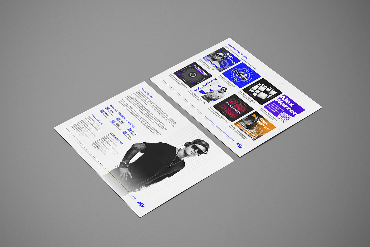 Club DJ Press Kit / EPK Template, a Resume Template by vinyljunkie (Photo 5 of 8)