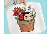 Cute Ladybug Sublimation Design, an Illustration by designcity5 (Thumbnail 1 of 4)