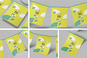 Garland Flag Mockups, an Advertising Mockup by megostudi0 (Thumbnail 1 of 7)