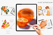 Fuzzy Watercolor Box for Procreate, a Brush Add-On by Liquid Amethyst Art (Thumbnail 5 of 6)