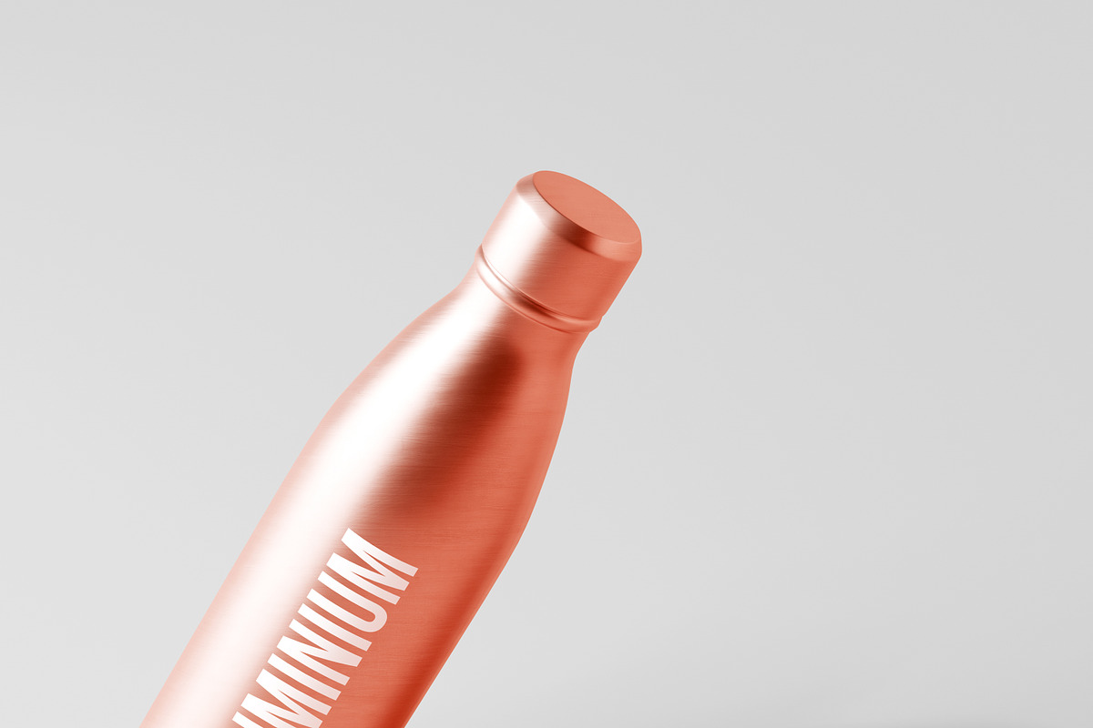 Aluminum Water Bottle Mockup Bundle, a Packaging Mockup by pmvch (Photo 28 of 51)