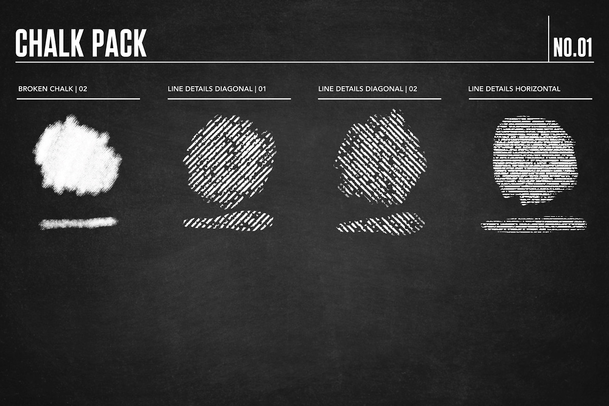 Chalk Brush Pack for Procreate, a Brush Add-On by Quiver Supply Co. (Photo 8 of 9)