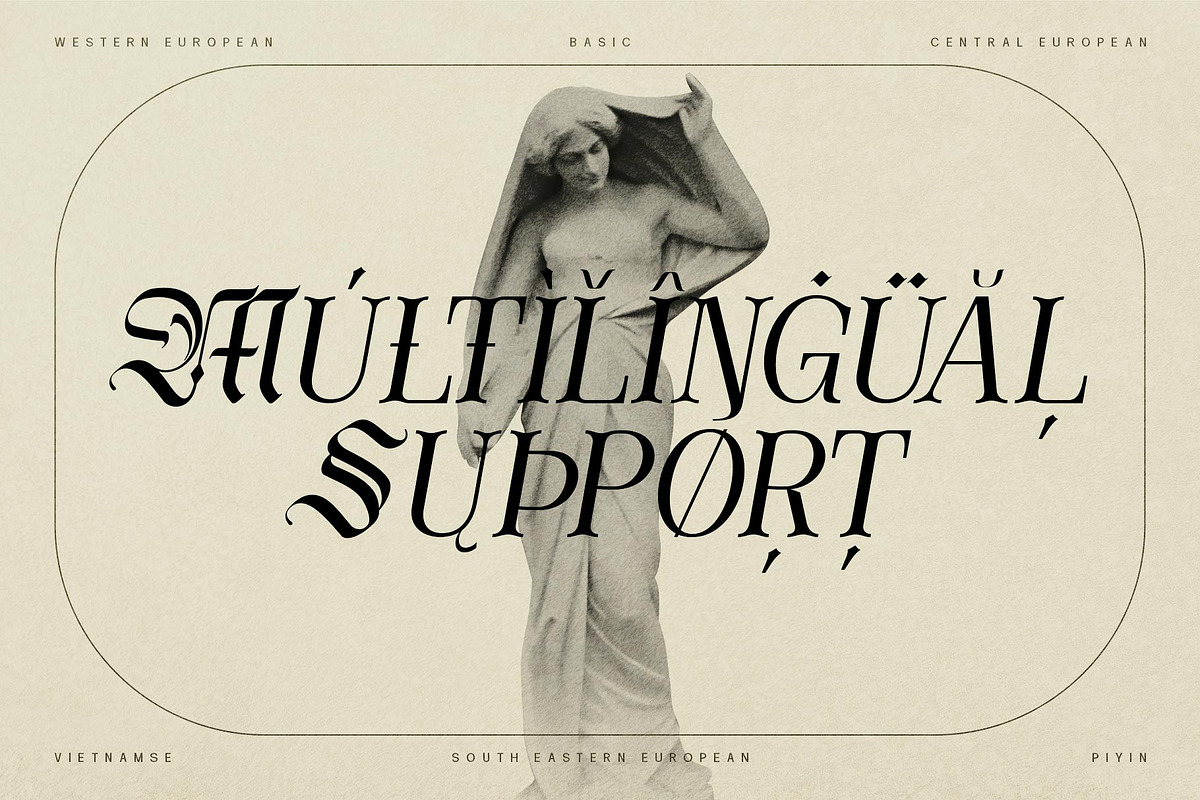 Lavoza typeface, a Blackletter Font by alit design (Photo 11 of 15)