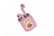 Cute Kawaii Christmas Pet Cat Dog, a Seasonal Illustration by Palau (Thumbnail 6 of 12)