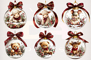 Watercolor Christmas Ornament, a Transportation Illustration by Digital Artistic99 (Thumbnail 2 of 8)