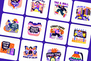 Graffiti Art Stickers Set, an Emoji Icon by Creative Stall (Thumbnail 5 of 8)