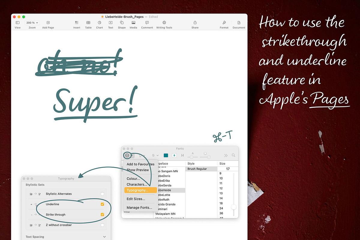 LiebeHeide Brush, a Font by LiebeFonts (Photo 20 of 20)