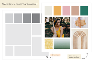 Mood Board Template Square Format