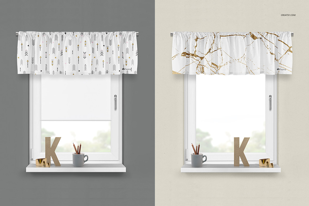 Valance Mockup Set, a Graphic by Creatsy (Photo 4 of 7)