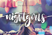 Nightgirls Script, a Script Font by Olexstudio (Thumbnail 1 of 6)