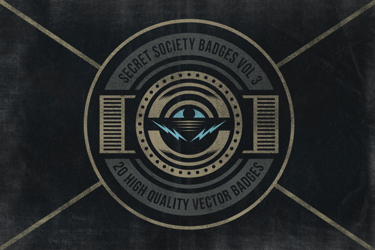 Secret Society Badges 3, an Object Graphic by TSV Creative (Photo 1 of 5)