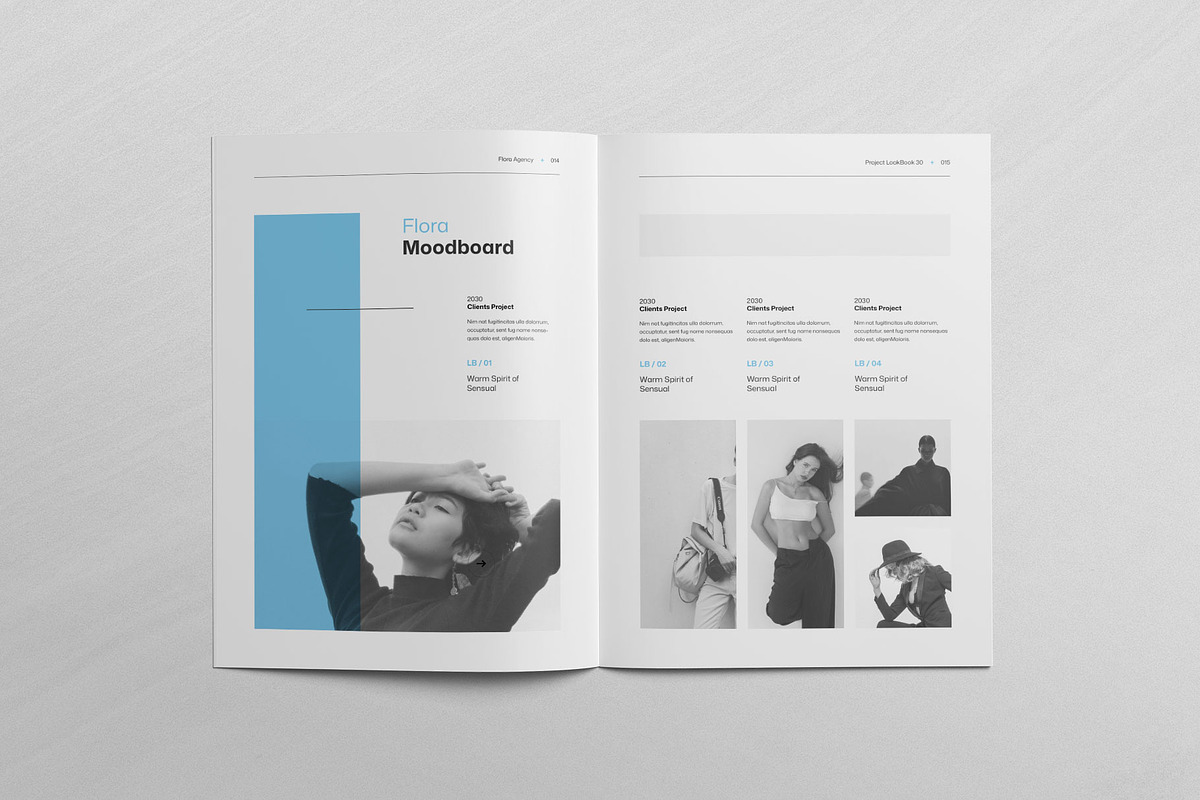 FLORA | Look Book Template, a Brochure Template by KreateTribe (Photo 3 of 10)