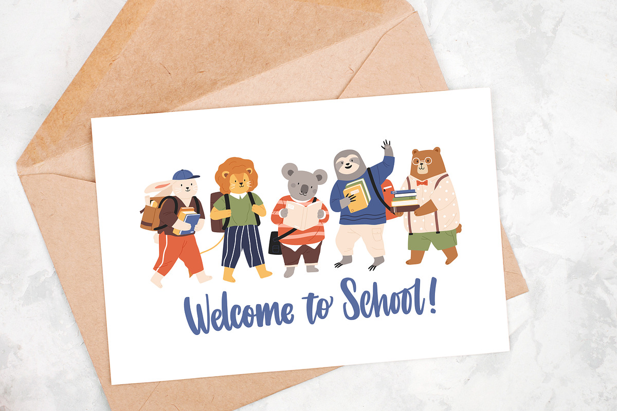 Back to school animals set, an Animal Illustration by Good Studio (Photo 8 of 8)