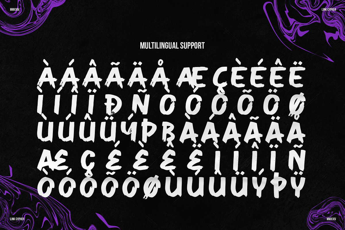 Link Cypher | All Caps Marker Font, a Handwritten Font by Denustudios (Photo 12 of 13)