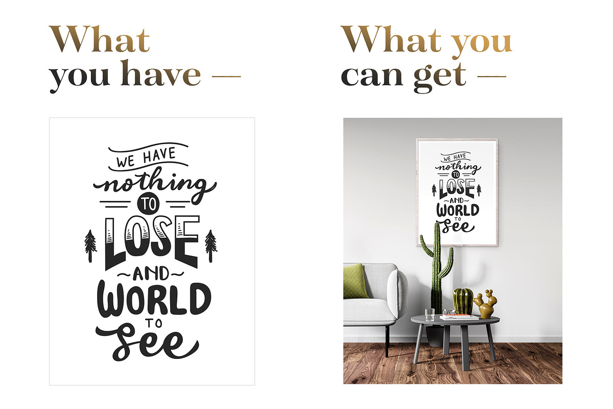 375+ Mockups ‒ Scandinavian Framing, a Print Template by Frisk Shop (Photo 21 of 27)