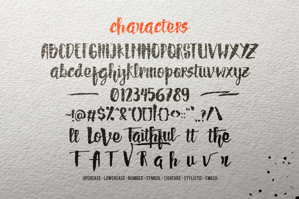 FAITHFUL Typeface preview 4