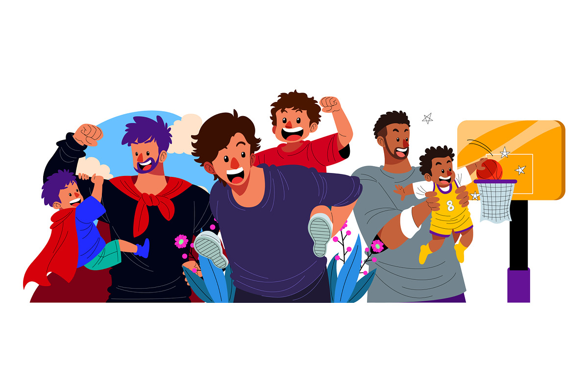 Father’s Day Doodle Illustration, a Person Illustration by SLAB! Design (Photo 3 of 3)