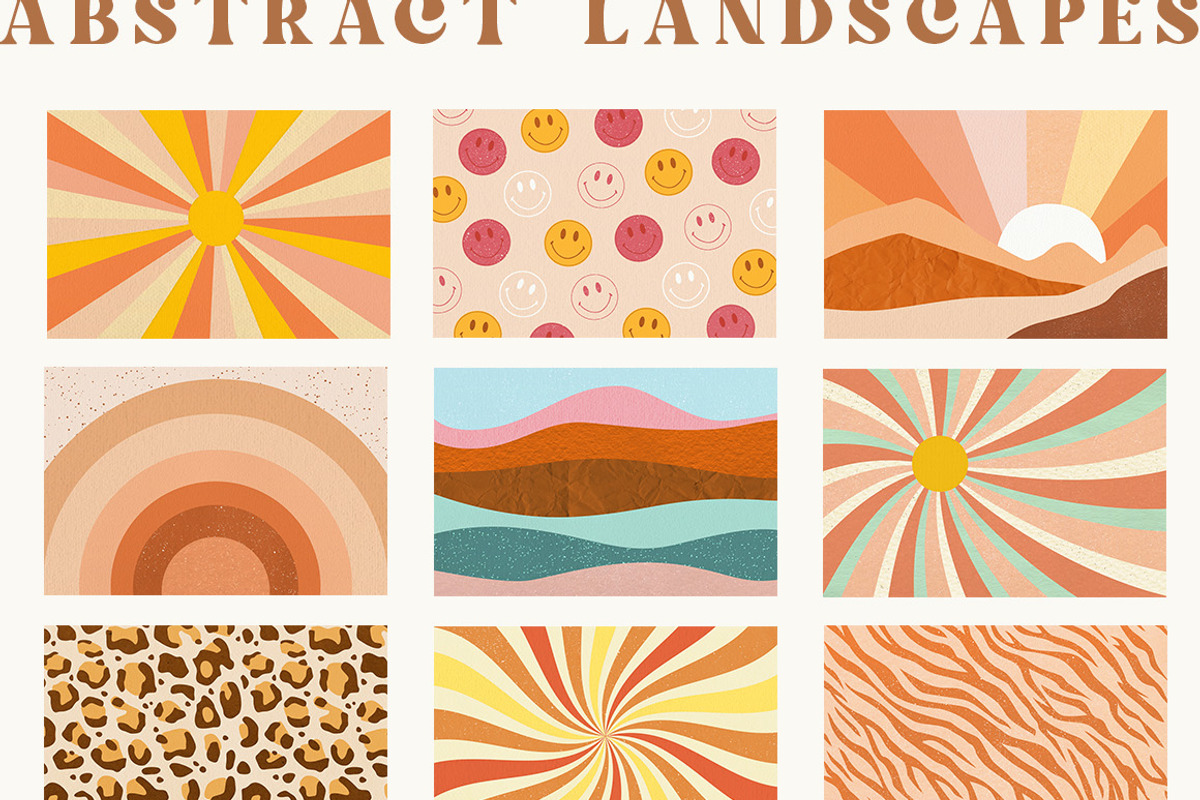 Retro Bundle 4 in 1, a Texture Graphic by NassyArt (Photo 11 of 24)