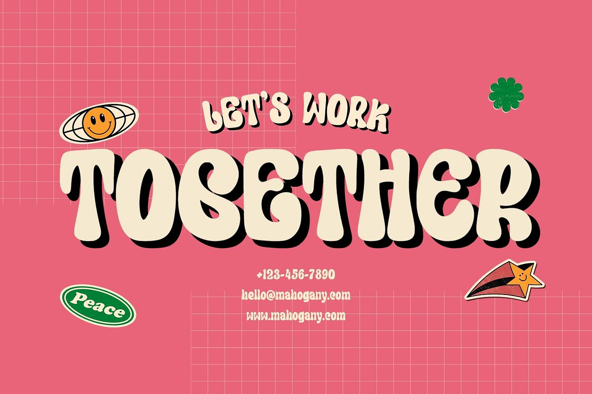Mahogany - Groovy Font | NEW UPDATE, a Font by HeyFonts (Photo 12 of 19)