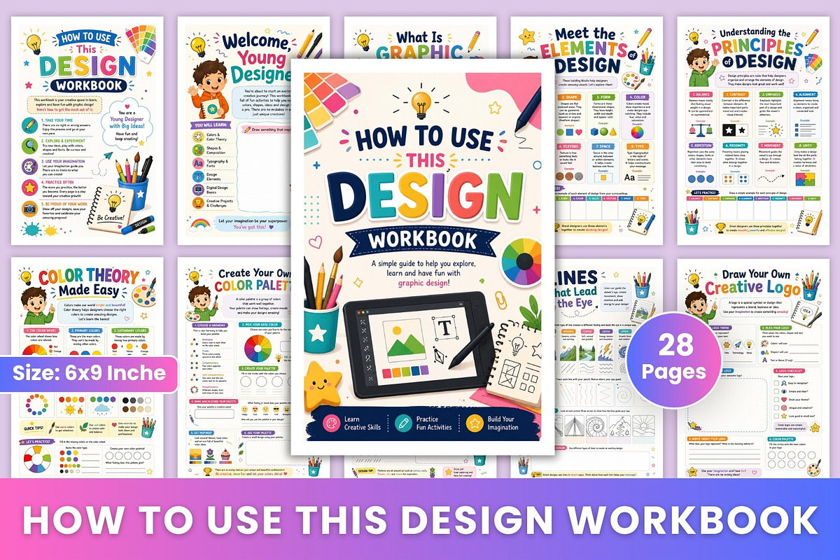 How to Use This Design Workbook, a Stationery Template by Designmela01 (Photo 1 of 6)