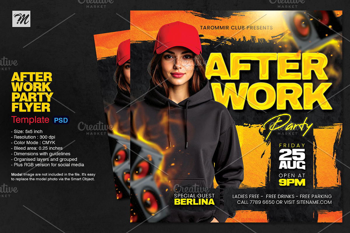 After Work Party Flyer, a Flyer Template by Tarommir (Photo 1 of 3)