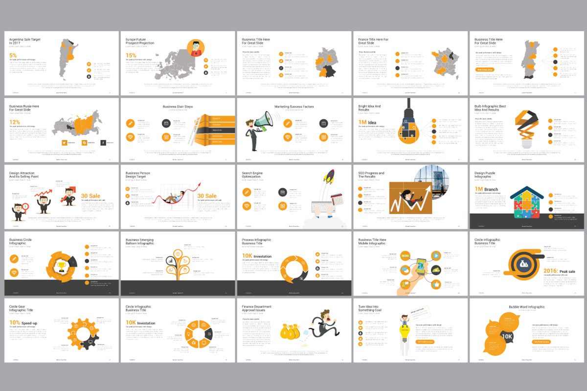 Market Powerpoint Template, a Presentation Template by GreenDesign (Photo 3 of 5)