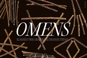 Omens: Witchy Twig Graphics, an Object Graphic by Dina Mae