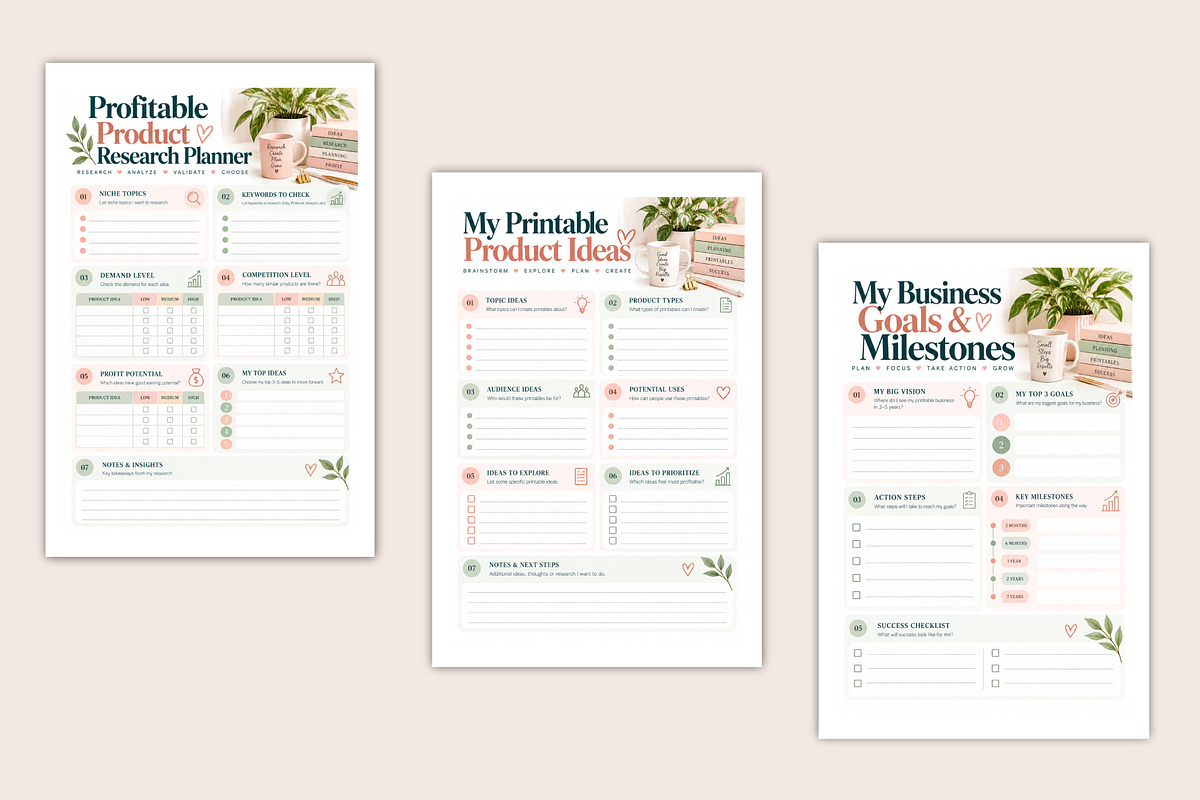 Printable Profit Workshop, a Stationery Template by Designmela01 (Photo 4 of 5)