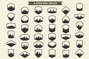 36 Mountain and Forest Shield Shapes, an Object Graphic by sivVector (Thumbnail 3 of 3)