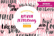 Hand-Lettered Blog Kit, a Templates & Theme by HappyHandsProject (Thumbnail 1 of 5)