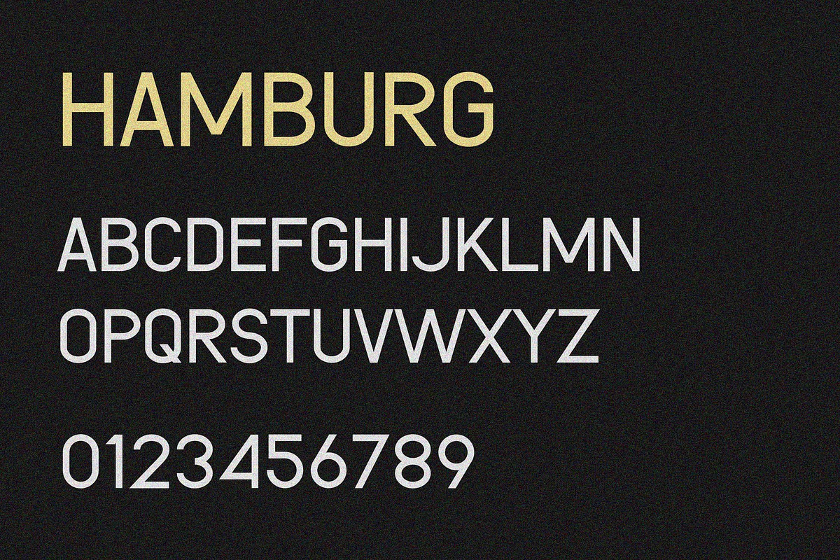HAMBURG - Basic Sans Font, a Sans Serif Font by NTC Graphic (Photo 4 of 5)