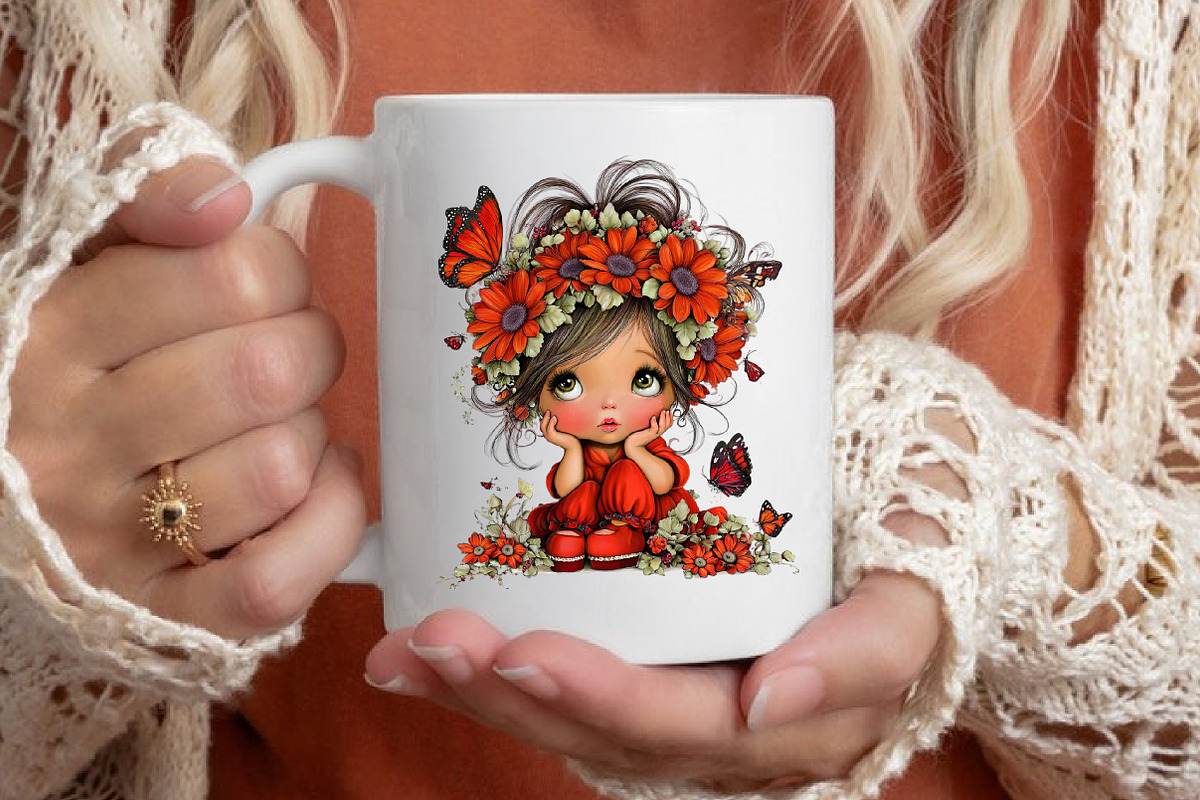 Summer Enjoy Little Girl Clipart, a Seasonal Illustration by designcity5 (Photo 5 of 5)