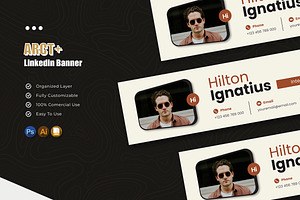 ARCT - Linkedin Banner, a Print Template by Esensifiksi.studio